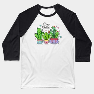 Small Cactus Lover - Love Cactus Baseball T-Shirt